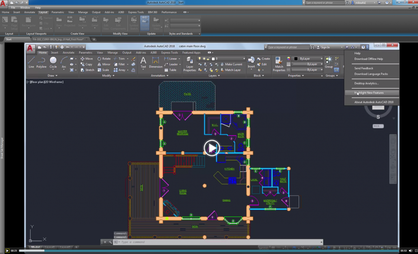 New Features in AutoCad 2018