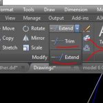 Extended and Trim Commands in AutoCAD